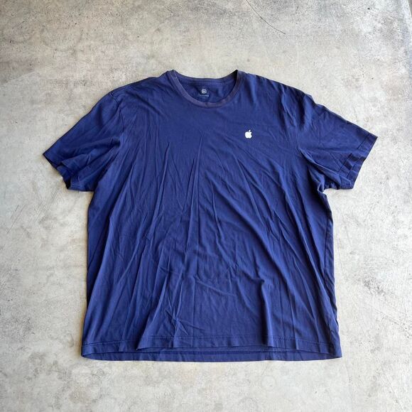 Apple Worker issued Tee navy short sleeve mens size XXL - Picture 1 of 2